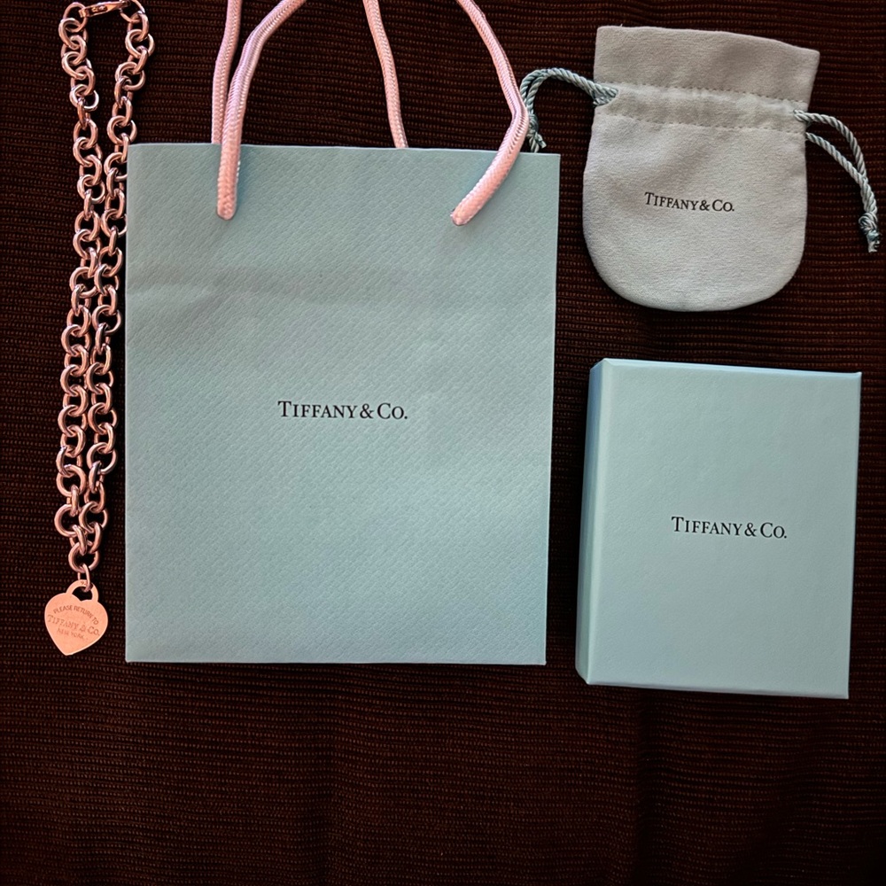Tiffany & Co Choker Silver Necklace. Return To Tiffany & Co Silver Heart Pendant - Picture 6 of 8